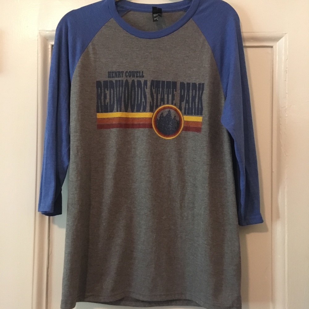 Redwoods State Park Baseball T-shirt Mens S